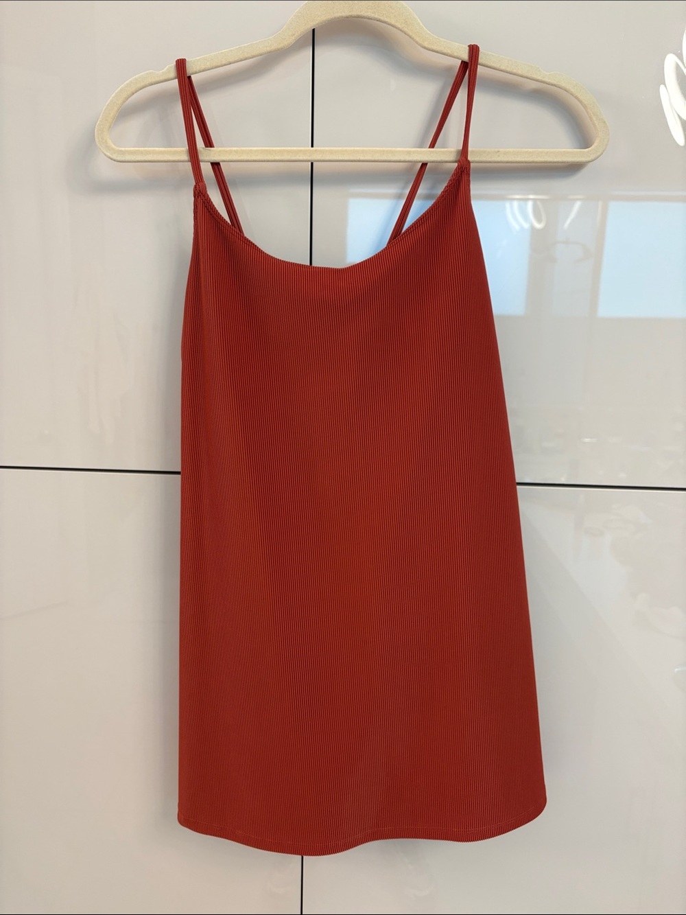 FP Movement by Free People Double-Strap Ribbed Camisole - Red